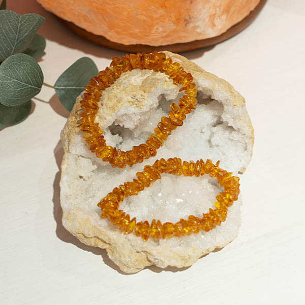 Bärnsten - chipsarmband
