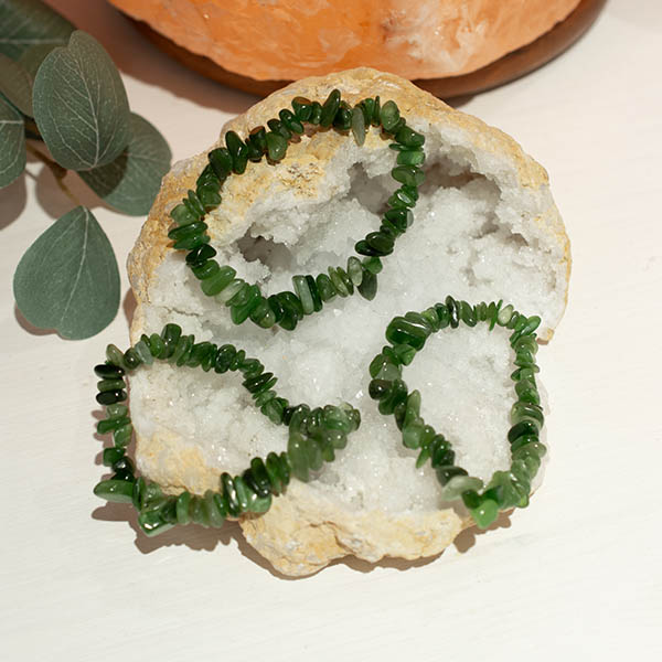 Nefrit Jade - chipsarmband