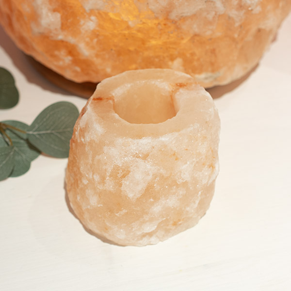 Himalayasalt - orange ljuslykta